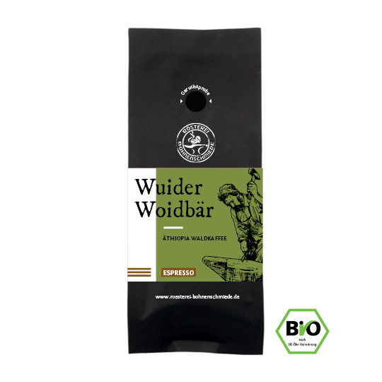 Wuider Woidbär Espresso Bio Kaffee Bohnen