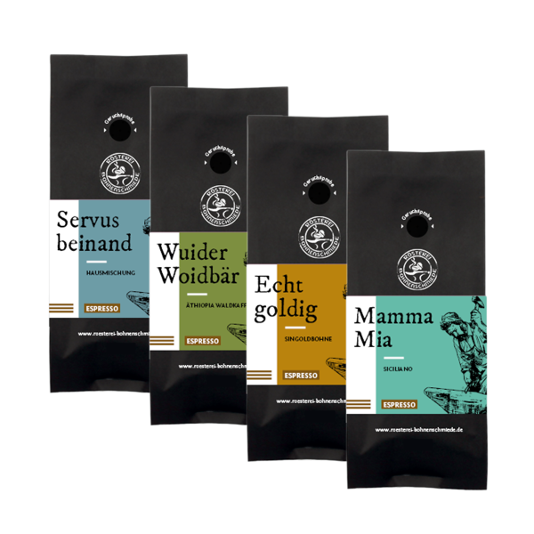 Espresso Probierpaket Rösterei Bohnenschmiede